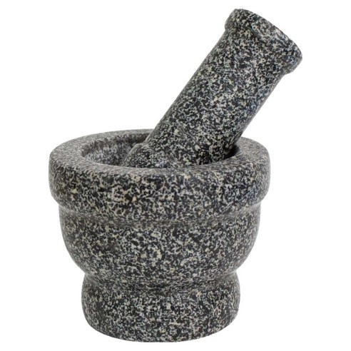 UH홈데코 자연석 흑진주 일반 절구, 1개