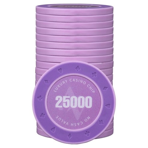 AAHM 16G 엣지 포커칩 25000, 퍼플, 25개