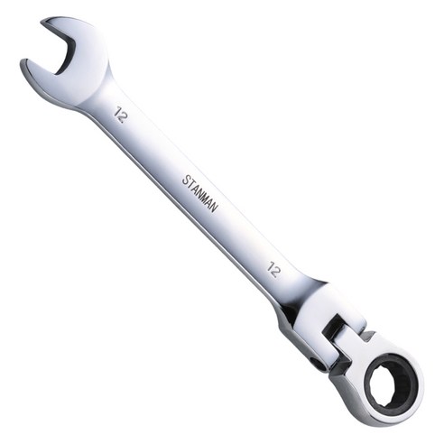 스탠맨 플렉시블 라쳇 렌치 스패너 12mm, 1개