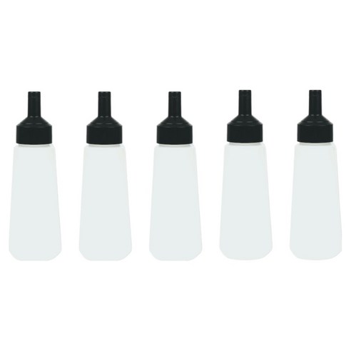 리빙패밀리 원터치 소스통 블랙, 5개, 470ml