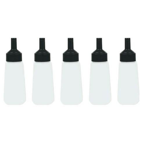 리빙패밀리 원터치 소스통 블랙, 5개, 360ml