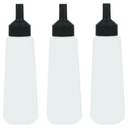 리빙패밀리 원터치 소스통 블랙, 3개, 700ml