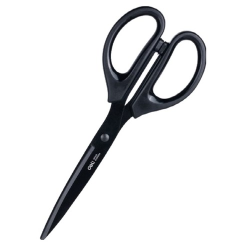 델리 블랙 코팅 가위 대형 210mm E6010S, 블랙(E6010S_BK), 1개