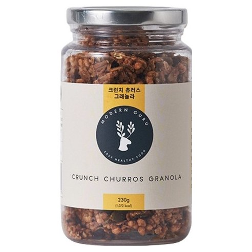 모던구루 크런치 츄러스 수제 그래놀라, 230g, 1개