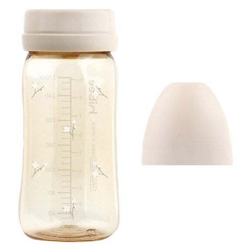 하이비 유아용 에잇벤트 PPSU 노꼭지 젖병, 목화 + 샌드, 1개, 270ml