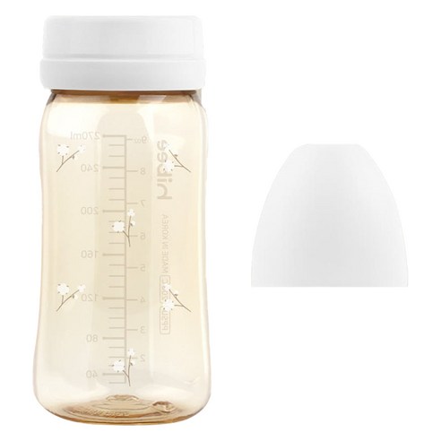하이비 유아용 에잇벤트 PPSU 노꼭지 젖병, 목화 + 화이트, 1개, 270ml