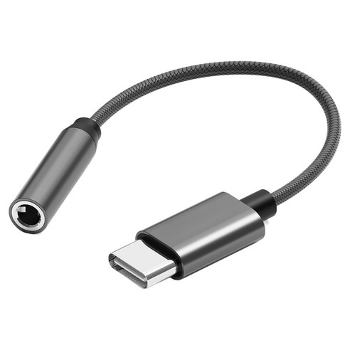 일리온 고해상도 C타입 3.5mm 이어폰 변환 젠더, 1개, 메탈