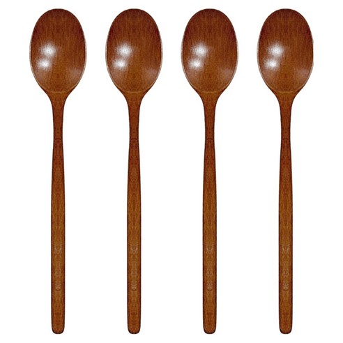 영수산업카멜 옻칠 장미목 원목 숟가락 나무, 4개, 단품