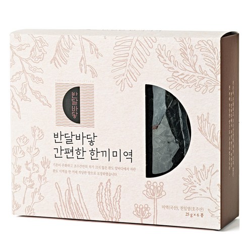 반달바닿 간편한 한끼미역, 25g, 6개