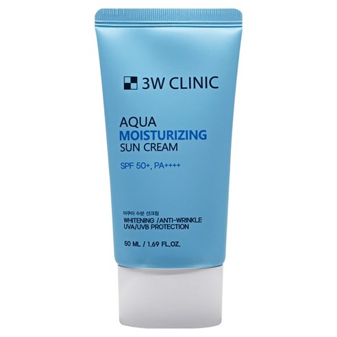 3W클리닉 아쿠아 수분 선크림 SPF50+ PA++++, 1개, 50ml