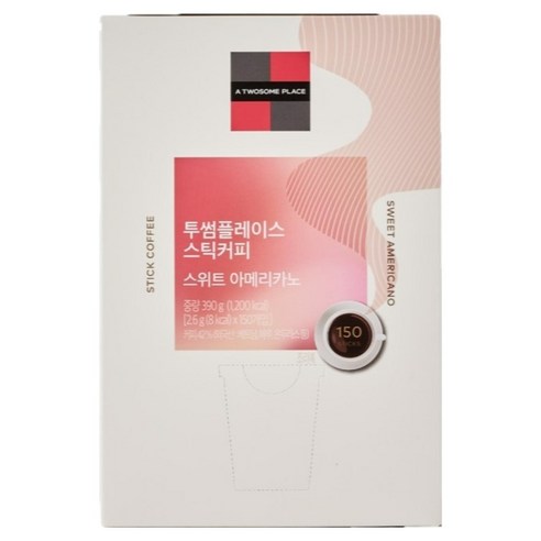 투썸플레이스 스위트 아메리카노 스틱커피, 2.6g, 1개, 150개입