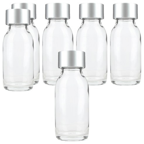 공병상회 OS더치60 투명 실버캡 유리병, 6개, 60ml