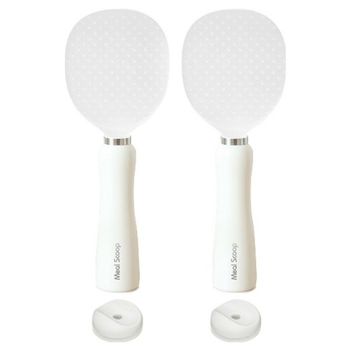 오뚝이 스탠딩 밥주걱, 화이트, 2개