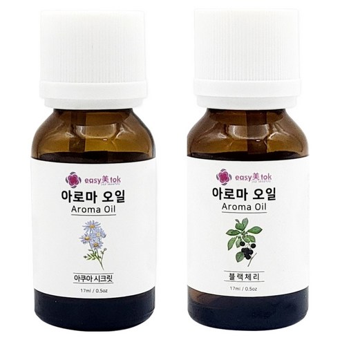 이지미톡 아로마 오일 방향제 원액 아쿠아시크릿 + 블랙체리 세트, 1세트, 아쿠아시크릿, 블랙체리