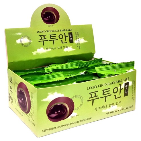 푸투안 초코모찌 말차맛, 30g, 15개