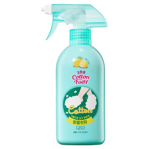 온더바디 코튼풋 발을 씻자 풋샴푸 레몬민트향, 1개입, 1개, 510ml