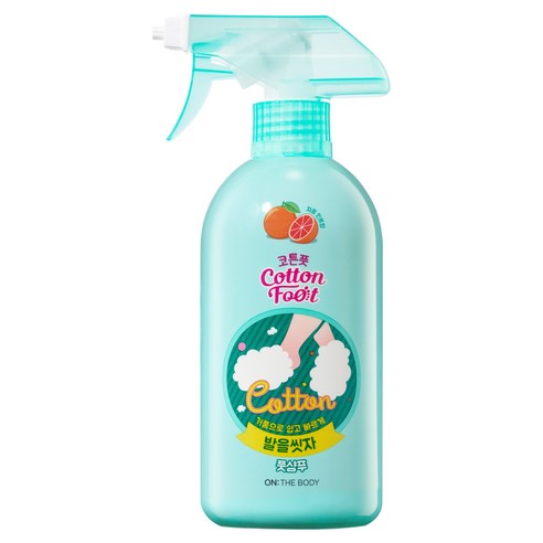 온더바디 코튼풋 발을 씻자 풋샴푸 자몽민트향, 1개입, 1개, 510ml