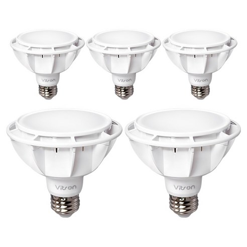 비츠온 LED 확산형 램프 화이트 15W F 40K PAR30, 주백색, 5개