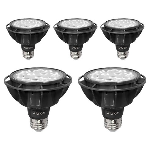 비츠온 LED 집중형 램프 블랙 15W S 40K PAR30, 주백색, 5개