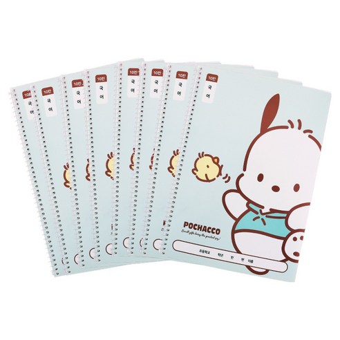 산리오캐릭터 초등원링 10칸 국어노트, 8개, 포차코