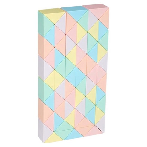 퍼줌 마카롱 스네이크 퍼즐 시리즈 일반큐브 72p, 혼합색상, 1개