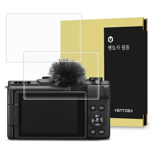 벤토사 캐논 파워샷 V1 강화유리 카메라 액정보호필름 2p 세트, 1세트, VTS-CCDF