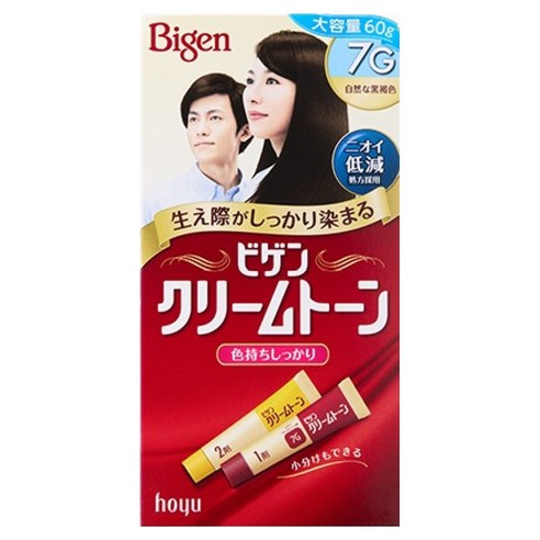 비겐 크림톤 염색약, 7G 자연 흑갈색, 1개