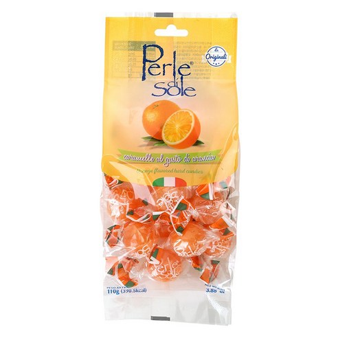 페를레디솔레 오렌지 사탕, 110g, 1개