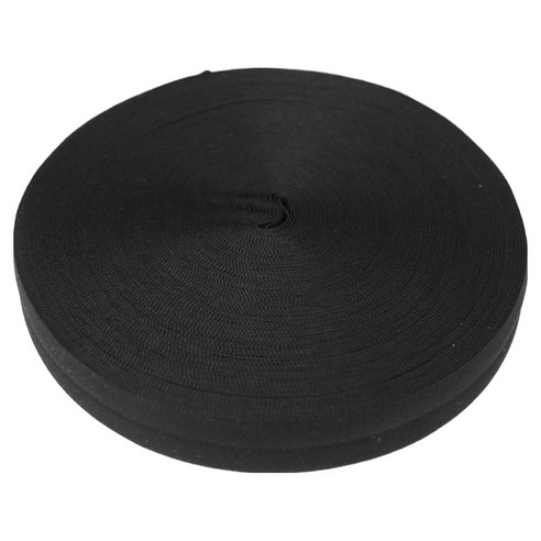 JStrading 접밴드 바이어스 엘라스틱 밴드 20mm, 31 블랙, 1개