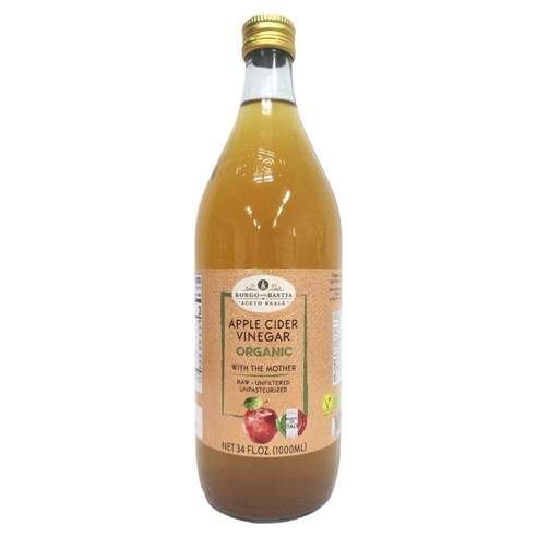 발베로 보르고델라바스티아 유기농 애플사이다 비니거, 1개, 1L