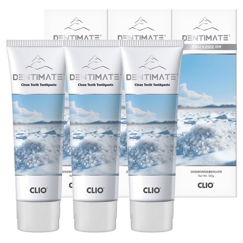 히말라야 소금의 청량함을 담은, 크리오 덴티메이트 클린 티스 우유니 소금 치약으로 경험하는 새로운 구강 케어 불소치약