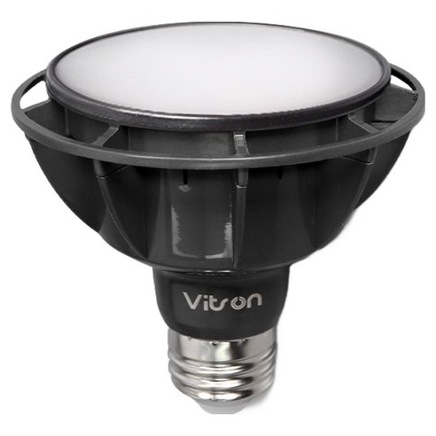 비츠온 LED 램프 확산형 15W 블랙 PAR30, 전구색, 1개