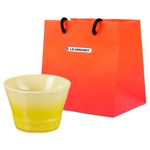 르크루제 네오 볼 600ml + 쇼핑백, 솔레이, 1개, 볼 + 쇼핑백