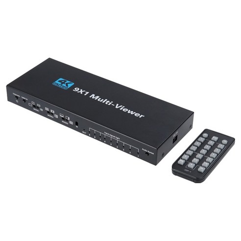 컴스마트 1-9 멀티뷰어 4K 30Hz 9입력 1출력 HDMI 화면분할기, 1개