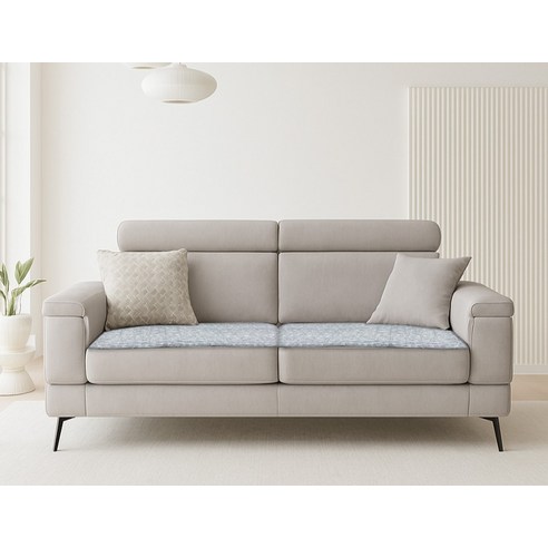 푸른 청량함으로 여름을 쾌적하게, 몽트노블 시어서커 돌소파 패드 블루