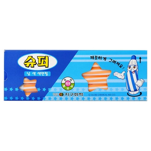 지구화학 슈퍼 색연필 낱색 연주황 12p, 1개, 1색