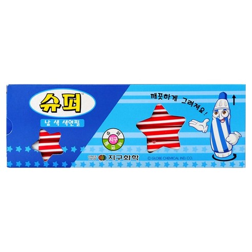 지구화학 슈퍼 색연필 낱색 빨강 12p, 1개, 1색