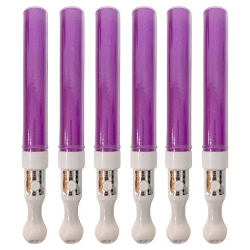 파티공구 LED 응원 야광 막대봉, 라벤다, 6개