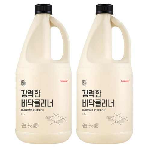 깔끔대장 강력한 바닥클리너, 2L, 2개