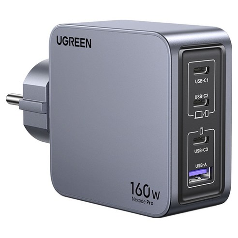 유그린 넥소드 프로 GaN 160W / PD3.1 140W 3.1 / PPS 접지형 멀티 고속충전기, 혼합색상, 1개