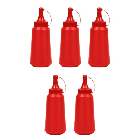 리빙패밀리 업소 식당용 케찹 소스통, 5개, 250ml
