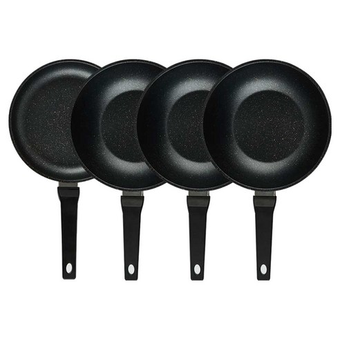 퀸센스 디너 후라이팬 4종 세트 4개, 브라운, 1세트, 후라이팬 24cm + 궁중팬 24cm(3p)