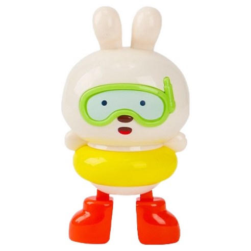캐스비 네이처 목욕놀이 수영하는토끼, 혼합색상, 1개