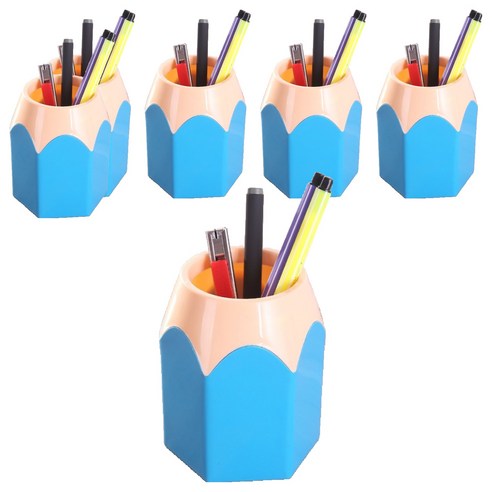 세컨드베스트 펜네스트 펜홀더 8.5 x 6.5 x 10.5 cm, 로얄블루, 6개