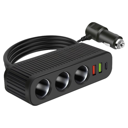 시크릿 이지3 제트 멀티 시거잭 충전 소켓, 1개, 3구