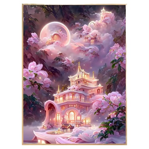 마켓링 초보자 diy 명화그리기 브러쉬페인트 세트 30 x 40 cm, 타입3, 1세트