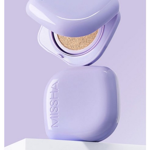 미샤 레이어링 핏 쿠션으로 답답함 없이 촉촉하고 화사한 윤광 피부를 경험하세요.