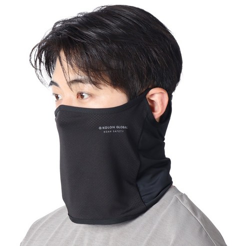 코오롱글로벌 쿨핏 넥스카프, 블랙, 1개
