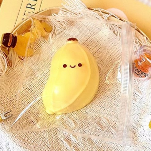 토브라인 집중력향상 쫀득쫀득 빵떡말랑이 스퀴시 쫀득쫀득 초코 바나나, 혼합색상, 1개