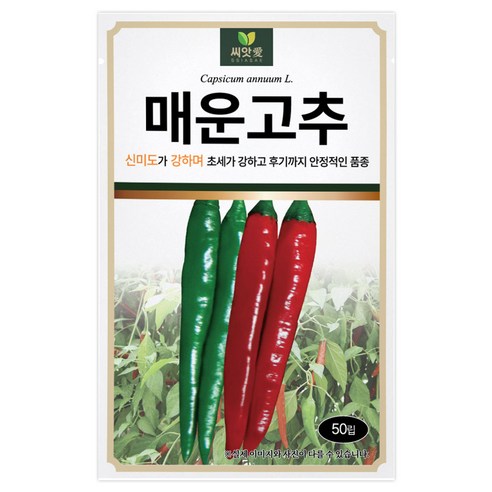 다농 씨앗애 매운고추 씨앗 50p, 1개